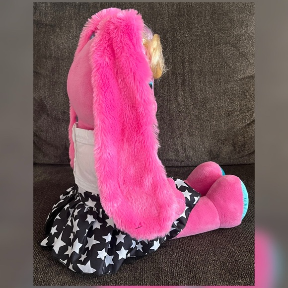 Build A Bear Honey Girls Bunny Risa Girl Rock Star Pink Plush Toy - Picture 6 of 9